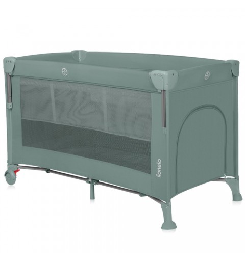 Lionelo Ellen - łóżeczko turystyczne 3w1 z opuszczanym bokiem  | Green Sage